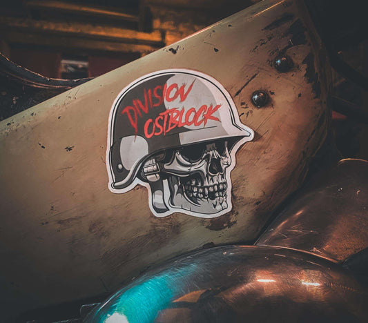 Division Ostblock skull Sticker